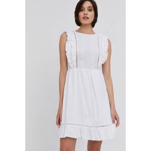 Šaty Answear Lab bílá barva, mini, áčkové