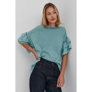 Answear Lab - Bavlněné tričko Garment Dyed