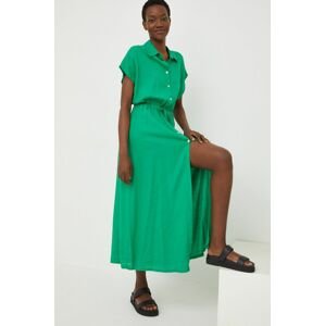 Šaty Answear Lab zelená barva, maxi