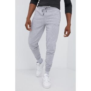 Kalhoty Cross Jeans pánské, šedá barva, melanžové