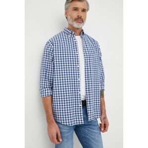 Bavlněné tričko Gant regular, s límečkem button-down