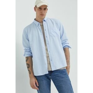 Bavlněné tričko Cross Jeans regular, s límečkem button-down