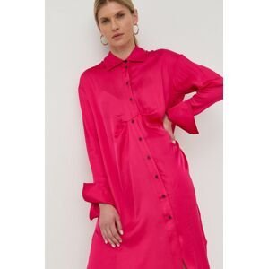 Šaty Herskind růžová barva, midi, oversize