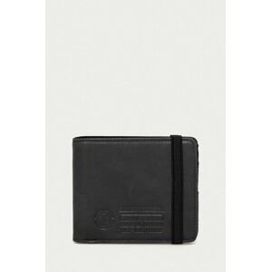 Kožená peněženka Element pánská, černá barva