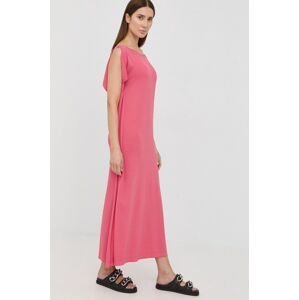 Šaty Liviana Conti růžová barva, maxi, oversize