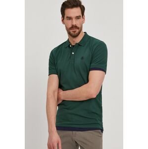 Polo tričko Selected Homme zelená barva
