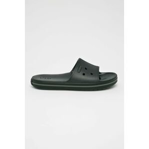 Pantofle Crocs CROCBAND III dámské, černá barva, 205733.CROCBAND.III.SLI-mel.ice.bl