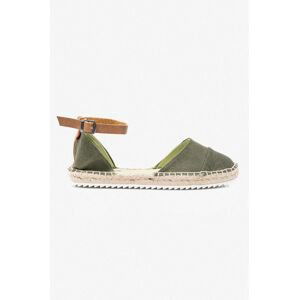 Espadrilky Big Star zelená barva