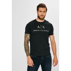 Tričko Armani Exchange tmavomodrá barva, s potiskem