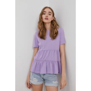 Tričko Jacqueline de Yong dámské, fialová barva