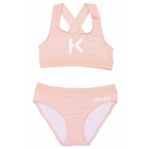 Dětské plavky Kenzo Kids růžová barva