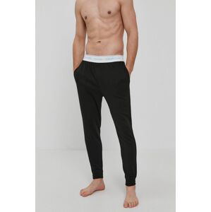 Pyžamové kalhoty Calvin Klein Underwear pánské, černá barva, s potiskem