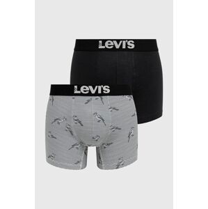 Boxerky Levi's pánské, černá barva