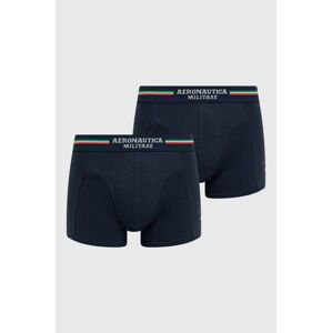 Boxerky Aeronautica Militare (2-pack) pánské, tmavomodrá barva