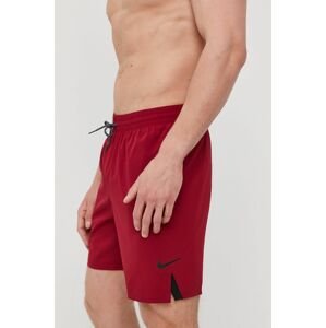 Plavkové šortky Nike červená barva