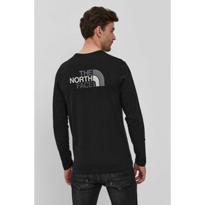Tričko s dlouhým rukávem The North Face pánské, černá barva, s potiskem