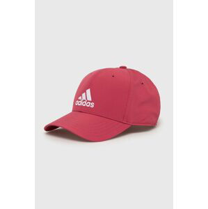 Kšiltovka adidas Performance fialová barva, s aplikací