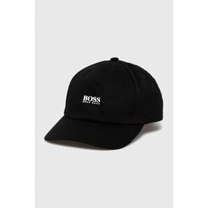 Čepice Boss BOSS CASUAL černá barva, s aplikací