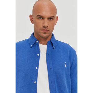 Bavlněné tričko Polo Ralph Lauren pánské, regular, s límečkem button-down