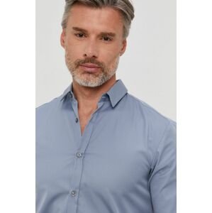 Košile Hugo pánská, slim, s klasickým límcem