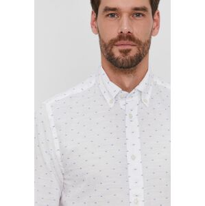 Košile Tommy Hilfiger pánská, bílá barva, regular, s límečkem button-down