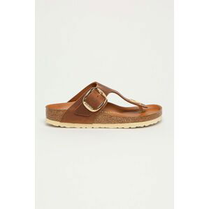 Birkenstock - Kožené žabky Gizeh Big Buckle , 1018745-Cognac