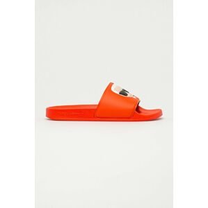 Pantofle Karl Lagerfeld dámské, oranžová barva