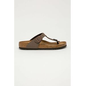 Žabky Birkenstock Gizeh pánské, hnědá barva, 43751.M