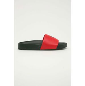 Pantofle Polo Ralph Lauren pánské, červená barva