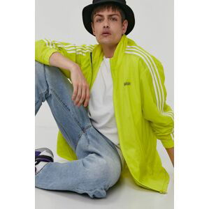 Oboustranná bunda adidas Originals GN3818 pánská, žlutá barva, přechodná