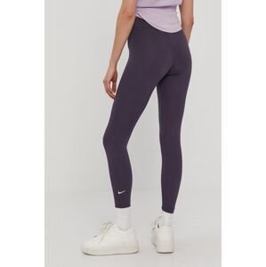 Kalhoty Nike Sportswear dámské, fialová barva, hladké