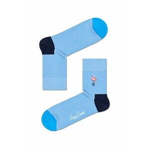 Happy Socks - Ponožky Embroidery Flamingo