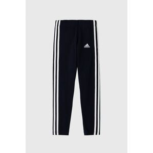 Dětské legíny adidas GN4063 tmavomodrá barva, s aplikací