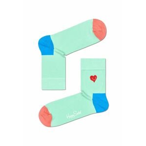 Happy Socks - Ponožky Embroidery Heart Half Crew