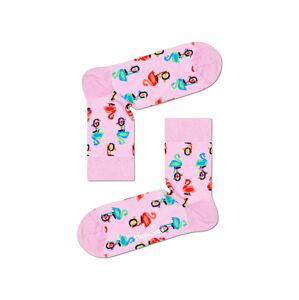 Happy Socks - Ponožky Flamingo Half Crew