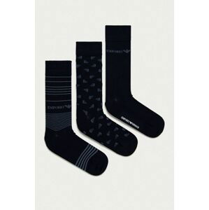 Ponožky Emporio Armani pánské, tmavomodrá barva
