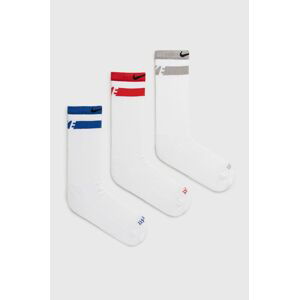 Ponožky Nike (3-pack) bílá barva