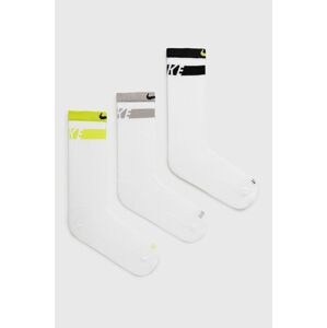 Ponožky Nike (3-pack) bílá barva