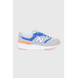 Dětské boty New Balance GR997HSK šedá barva