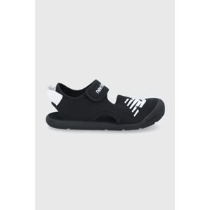 Dětské sandály New Balance YOCRSRBK černá barva
