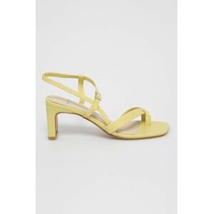 Kožené sandály Vagabond Luisa žlutá barva