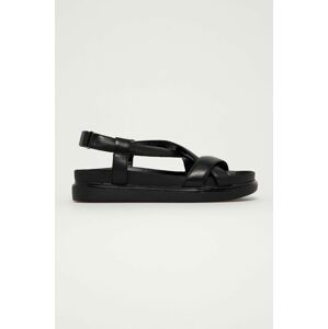 Kožené sandály Vagabond dámské, černá barva