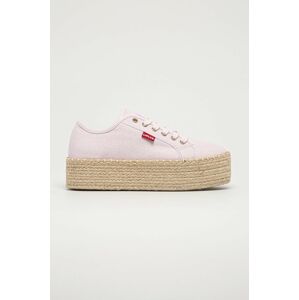 Espadrilky Levi's růžová barva