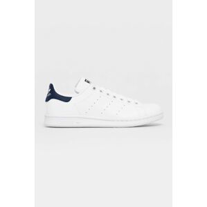 Boty adidas Originals bílá barva, na plochém podpatku, H68621-WHT/DKBLU