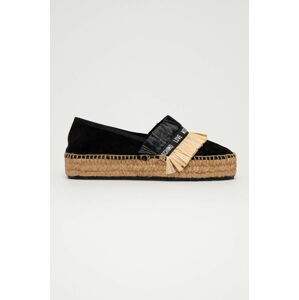 Espadrilky Love Moschino černá barva