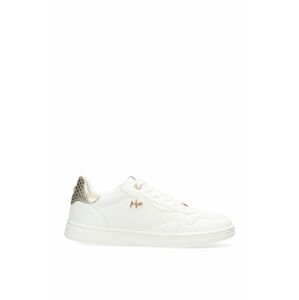 Kožené boty Mexx bílá barva, na plochém podpatku