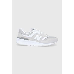 Boty New Balance CW997HCR šedá barva, na plochém podpatku