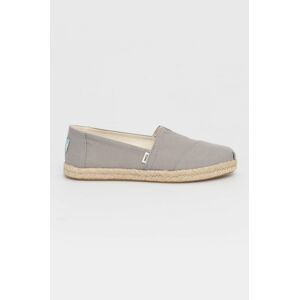 Espadrilky Toms šedá barva