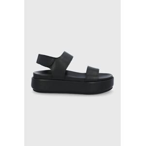 Kožené sandály Aldo Acowen dámské, černá barva, na platformě