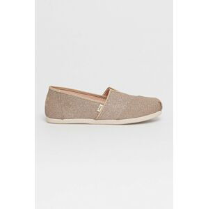 Espadrilky Toms zlatá barva